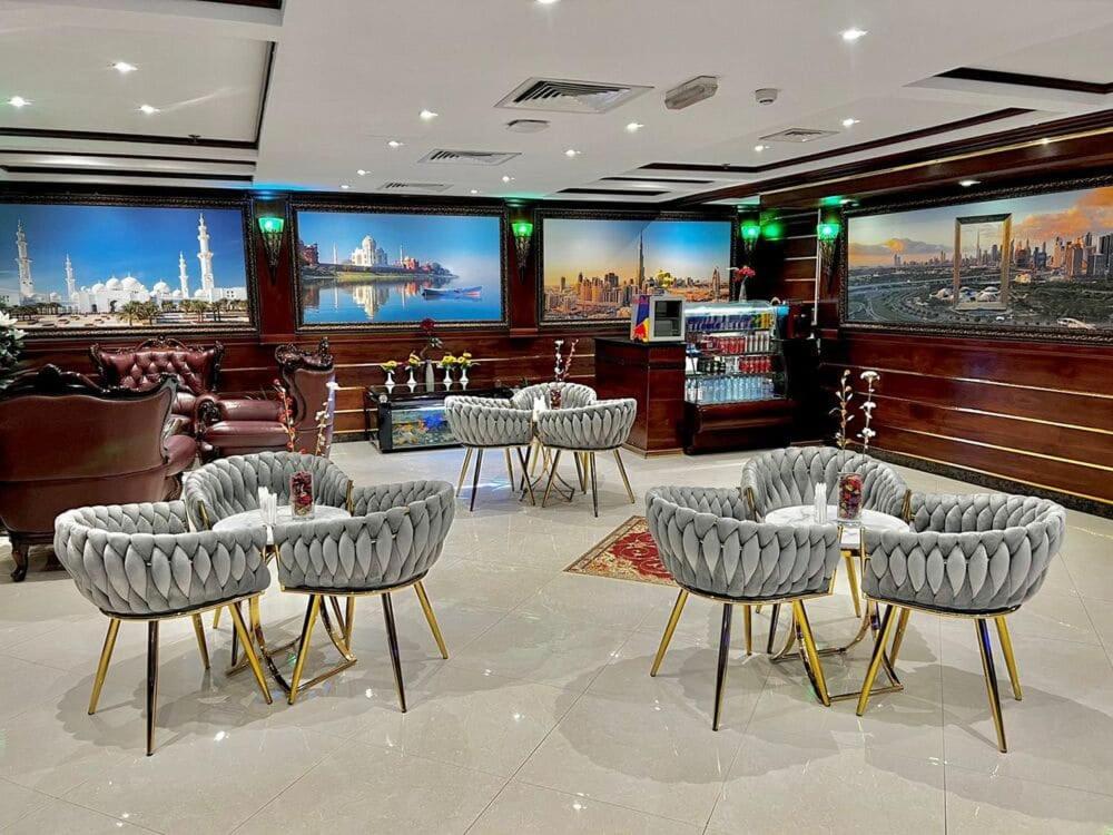 Dining room overlooking the city