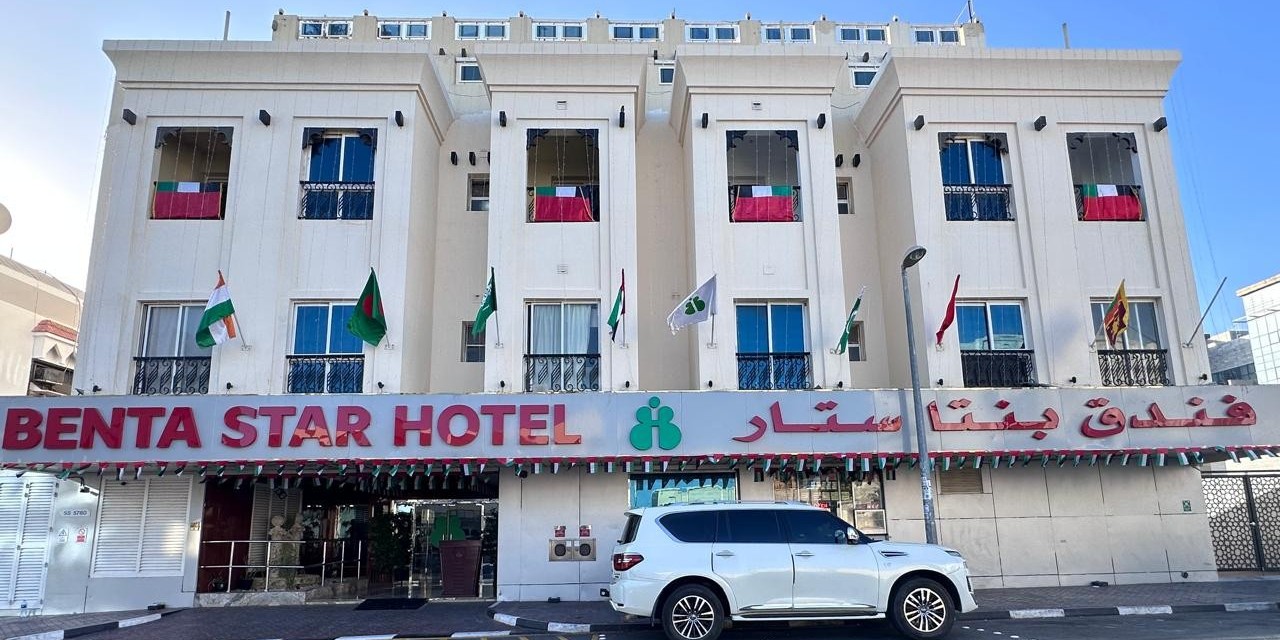 The Benta building on its Dubai street